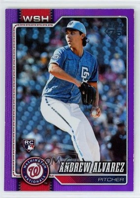 2026 Topps Series 2 Purple Rainbow Foil /250 Andrew Alvarez #520 Rookie RC 1ty1