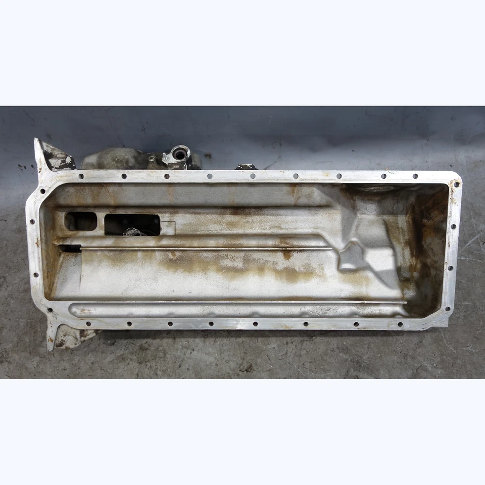 Dañado/Reparado 01-06 BMW E46 M3 S54 3,2 L 6 cilindros motor cárter de aceite aluminio OEM Foto 4 de 4