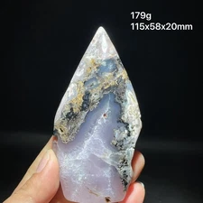 Natural amethyst moss agate raw stone home decor from Madagascar