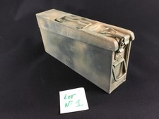 Caisse à munitions allemande tôle acier WW2 lot 1