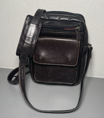 Vintage Wilsons The Leather Experts Genuine Leather Crossbody Messenger Bag