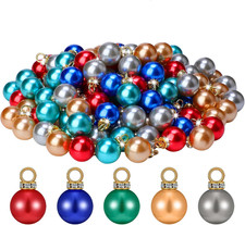 Mini Christmas Ball Ornaments, 0.6 Inch Plastic Balls,160 Pcs