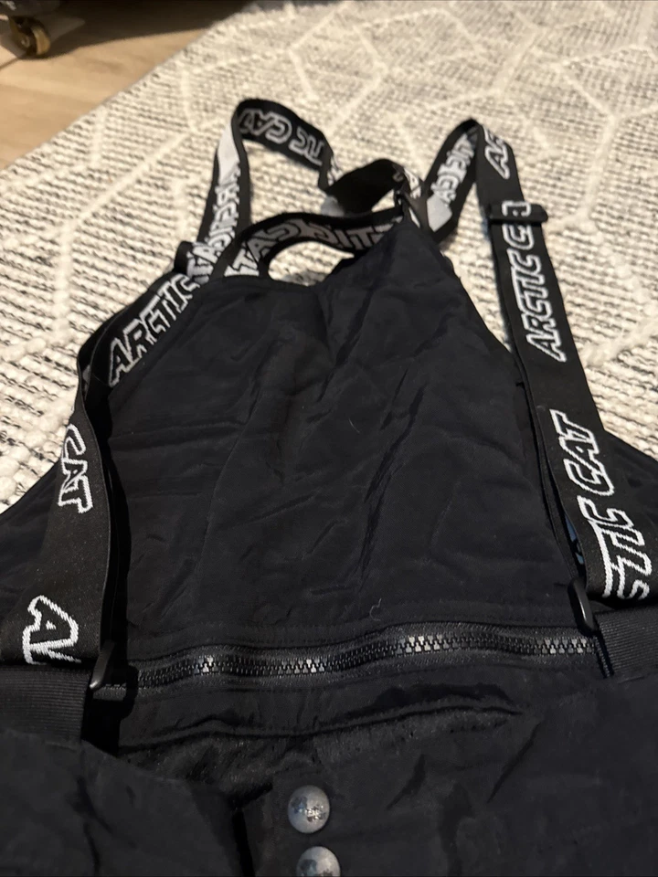 Pantalones de nieve aislados Arctic Cat con tirantes extraíbles 3XL negros aislados Foto 2 de 4