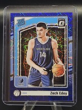 Zach Edey - 2024 Panini Donruss Optic Rated Rookie #288 Blue Velocity Grizzlies
