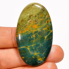 100 Natural Seam Agate Oval Shape Cabochon Gemstone 59 Ct. 45X25X5 mm UG-5378