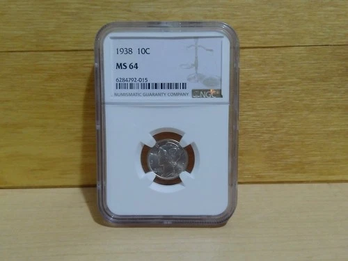 Mercury Dime 1938 NGC MS64