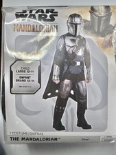 Child Large 12-14 Star Wars Mandalorian Costume - New, Complete, Ships Fast 