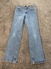 Vintage Harley Davidson Boot Cut Jeans Womens 8 Blue Denim Med Wash 30x31