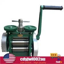 Manual Combination Rolling Mill Machine Jewelry Press Making Flake & Round Wire