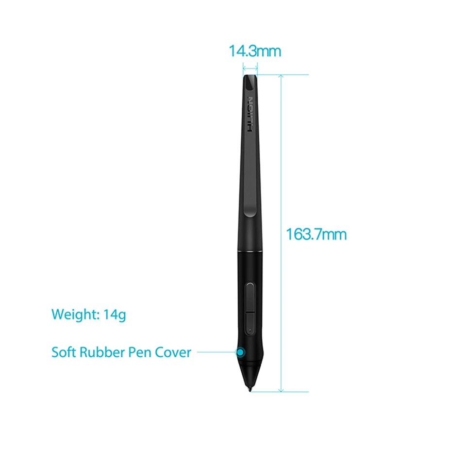 PW500 Battery-free Stylus Touch Pen for HUION Digital Graphics Monitor Tablet - Image 3 of 4