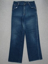 QI13453 VINTAGE 1970s  LEE  LOT 305 CLASSIC FIT WOMENS JEANS sz16 DARK BLUE
