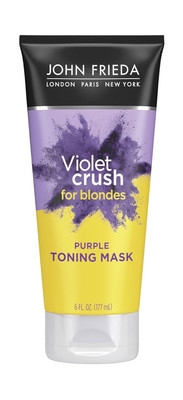 John Frieda Violet Crush Purple Toner Hair Mask for Blonde Hair 6 Fl Oz