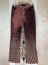 Just Cavalli Animal Print Women's Psychedelic Optical Illusion Print Pants 29 43