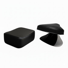 COPPIA SELLINO monoposto + CUSCINO posteriore x VESPA50 SPECIAL R-L-N color nero