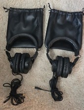 2x Pair of Audio-Technica ATH-M30x Wired Over-Ear Headphones Black - New