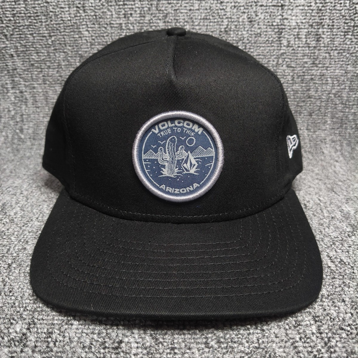 Volcom x New Era Black Arizona Cactus Patch Flat Brim Cap Hat