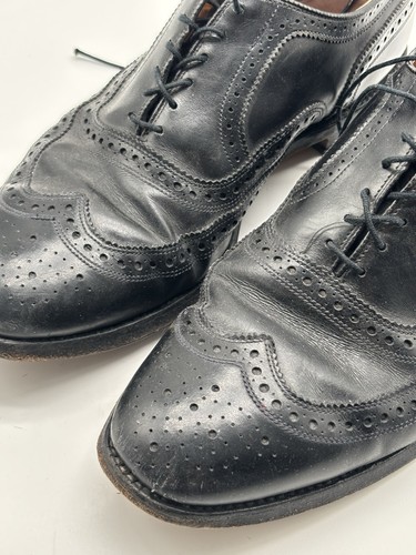 Scarpe Oxford Allen Edmonds Fairhaven nere a coda di rondine da uomo taglia 9,5 EEE - Foto 2 di 10
