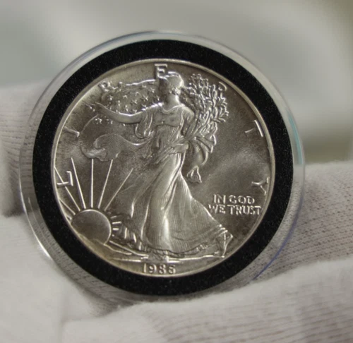 1986 US Silver Eagle $1 Unc Key Date First Year.