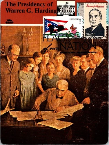 Dr Jim Stamps Maximum Card Ohio State Flag Forever Warren G Harding Combo Fdc