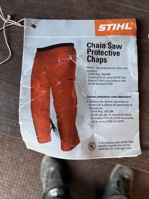 New Stihl Chain Saw Protective Chaps