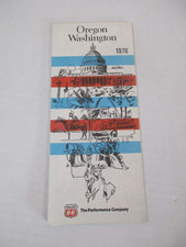NOS Stamped Vintage 1976 Phillips 66 Oregon Washington Travel Road Map-CBB