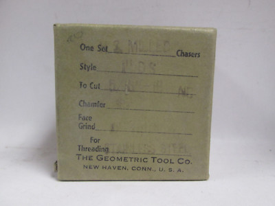 Geometric 5/16'' - 18 NC 1'' DS Standard Chaser Set for Steel