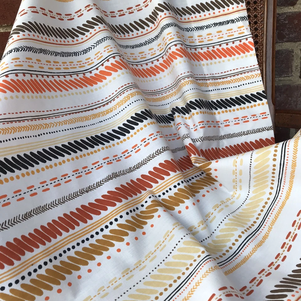 Винтажный MCM двойной лист комплект Aztec вдохновил мод цвета 60-х 70-х  - Изображение 4 из 4