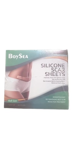 BOYSEA Professionelle Silikon Narbenentfernungsfolien (1,6" x 150") Ablaufdatum 09/2026 Versiegelt - Bild 1 von 7