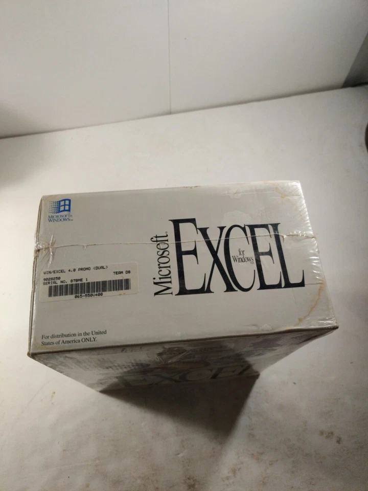 Microsoft Excel 4.0 for Windows Box Set SEALED Promotional Sample Not For Resale - Image 4 of 4
