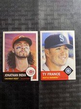 🛑👀 Topps Living Set Cards #479-480 JONATHAN INDIA & TY FRANCE 🔥