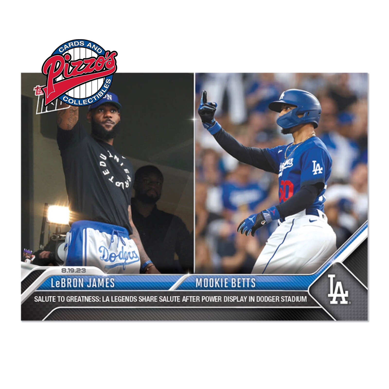 Mookie Betts/LeBron James Salute Greatness 2023 MLB TOPPS NOW Card 736 In Hand