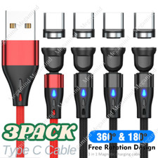Magnetic Phone Charger Charging Cord Adapter Cable For Type C Samsung LG Android