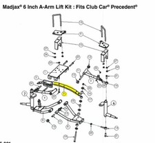 Replacement leaf spring for Madjax MJFX a arm lift kit