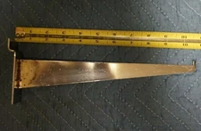 Heavy Duty 10" Long Chrome Slatwall Shelving Knife Style Bracket