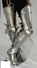 LARP Full Leg Armor Re-Enactment SCA Armoury Medieval Armor Guard Sugarloaf Bur