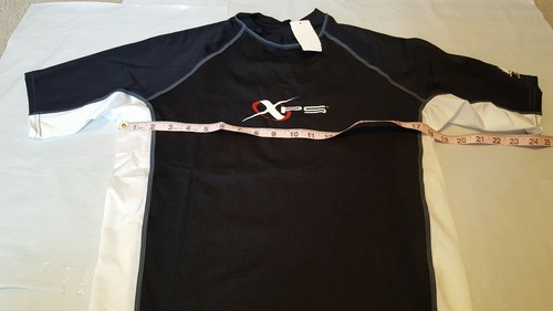 NEW XPS Youth Multi Color Short Sleeve UPF 30+ Swim Shirt Size Medium - Picture 2 of 2