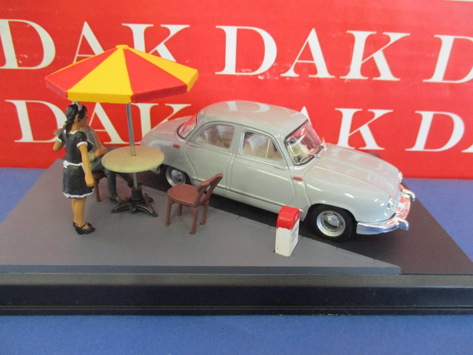 Die cast 1/43 Modellino Auto Diorama La Route Bleue Panhard Dyna Z - Immagine 3 di 4