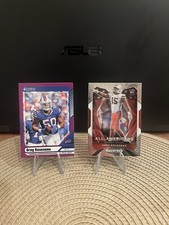 2021 Prizm Draft Picks All American & 2024 Donruss Greg Rousseau Purple RC (2)