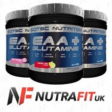 SCITEC NUTRITION EAA + GLUTAMINE essential amino acids BCAA zero sugar vegan
