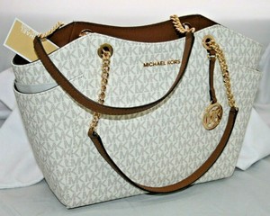 mk jet set tote vanilla