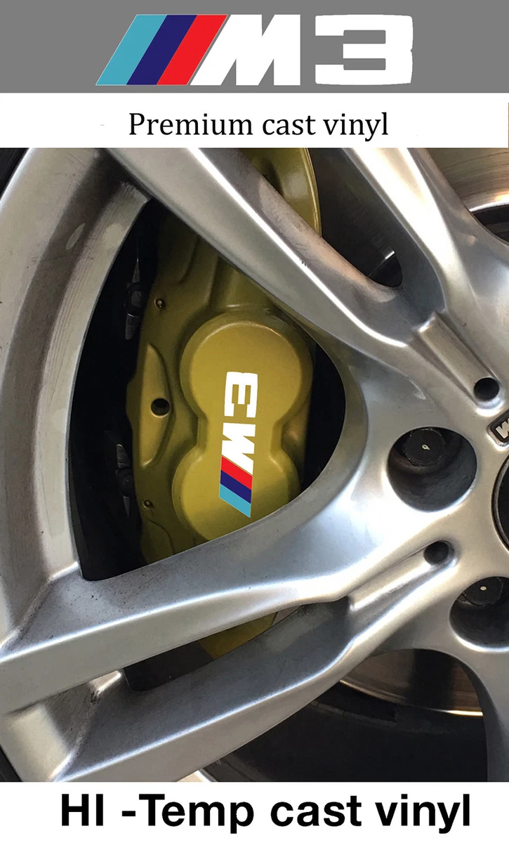 4 x BMW M 3 Brake Caliper Decal Sticker fits BMW M 3 series f30 f80