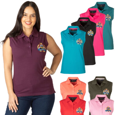 Ärmelloses Damen Poloshirt Damen Baumwolle Oberteil Sommer Weste Rydale Country