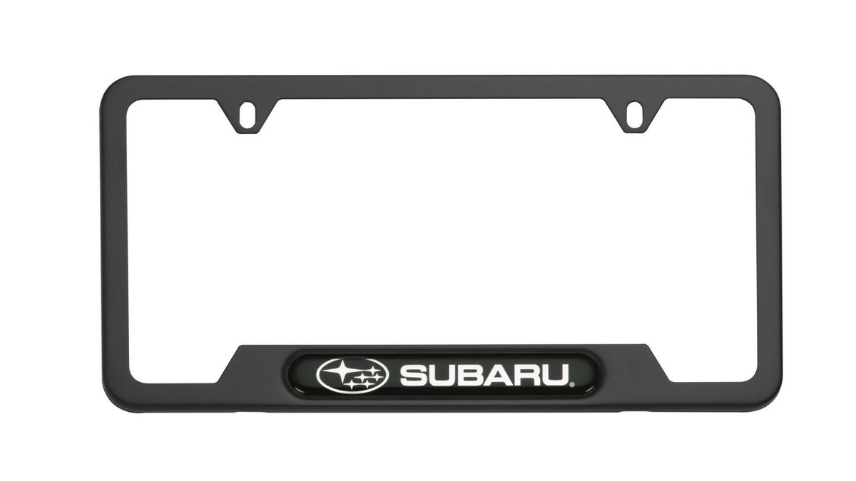 Genuine Subaru MATTE BLACK License Plate Frame SOA342L167 