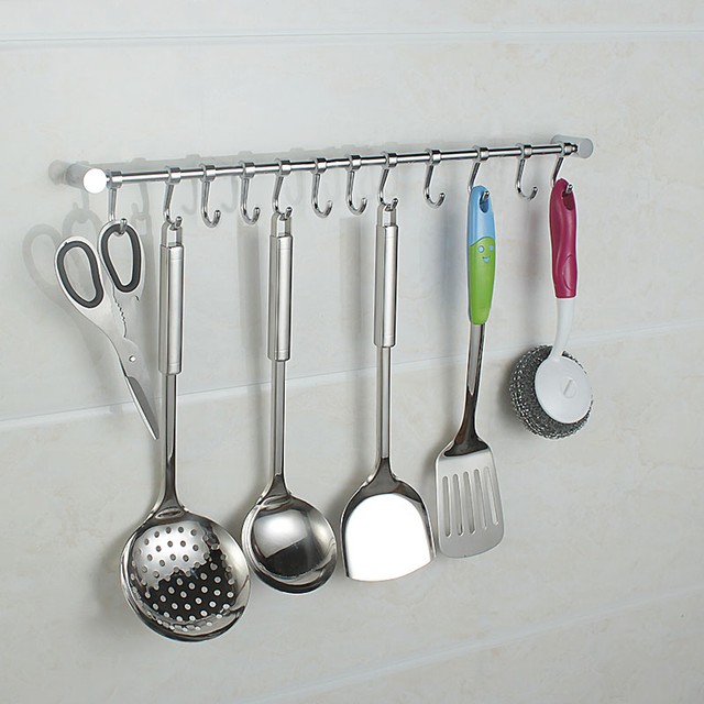 Home Garden 2 X Wall Mounted Kitchen Utensil Holder Tool Hanging