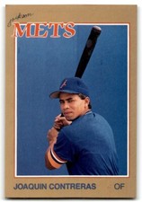 1988 Grand Slam Baseball Card Joaquin Contreras b Jackson Mets #20