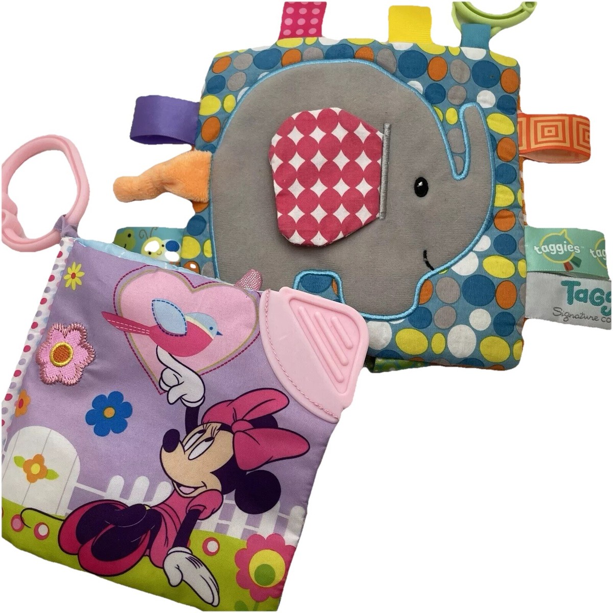 Taggies Disney Baby Lovey Sensory Crinkle Lovey Blanket Minnie
