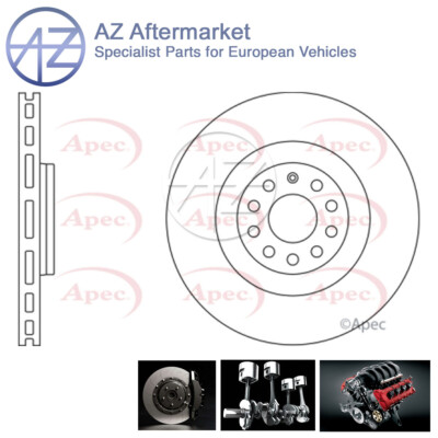 Fits Audi A3 VW Scirocco Seat Leon 1.8 2.0 3.2 3.6 AZ Front Brake Disc