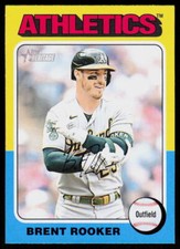 2024 Topps Heritage Brent Rooker #145 BASEBALL Oakland Athletics