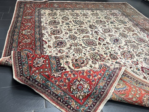 Seltener Unikat Handgeknüpfter Orientteppich Täbris 390x300 cm rug carpet - Bild 17 von 23