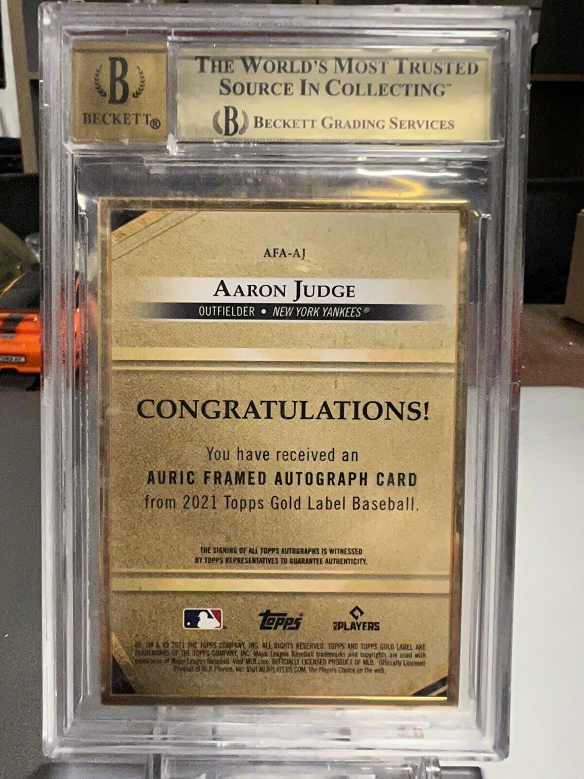 2021 Topps Gold Label Aaron Judge Auric Framed Auto BGS9.5 Auto10 POP1 Less  25 | eBay
